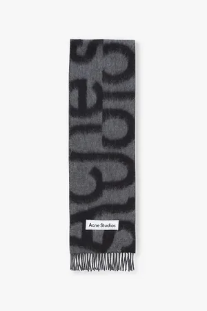 Acne Studios Brand-intarsia Alpaca-blend Scarf