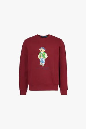 Ralph Lauren Preppy Bear Crew-neck Cotton-blend Sweatshirt