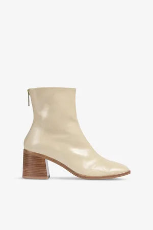 LK Bennett Camila Crinkled Patent-leather Ankle Boots