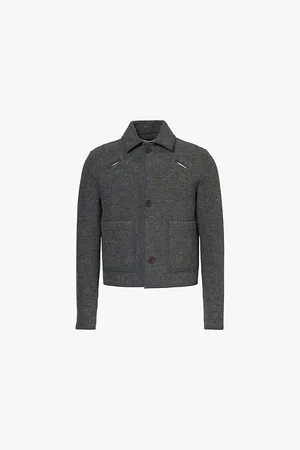 Diomene Point-collar Regular-fit Wool Jacket