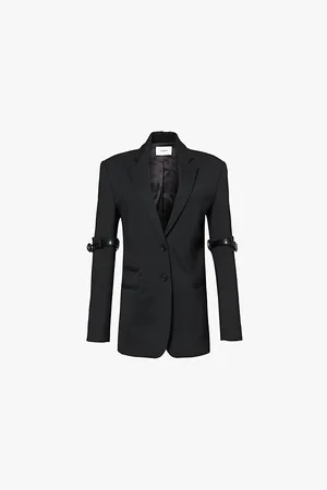 COPERNI Hybrid Oversized Tailored Belted-sleeves Stretch-woven Blend Blazer
