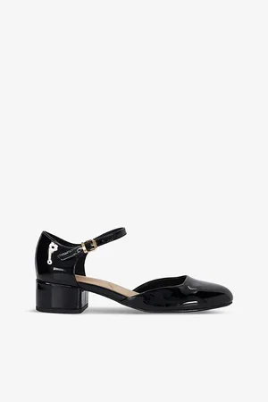 Dune Dominos Patent Mary-jane Court Shoes