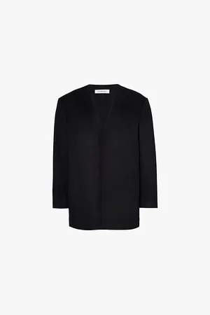 Diomene Collarless Single-breasted Regular-fit Blazer