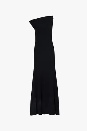 SIR Glow Twist Boat-neck Midi Dress