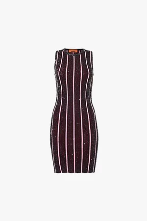 Missoni Slim-fit Striped Woven Mini Dress