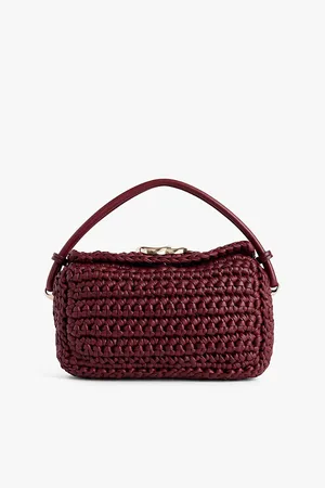 Gucci Crochet Soft Leather Top-handle Bag