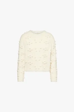 Frame Popcorn Pom-pom-embellishment Wool-blend Jumper