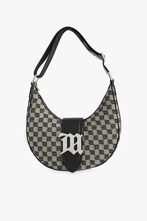 MISBHV Jacquard Monogram Moon Canvas Shoulder Bag