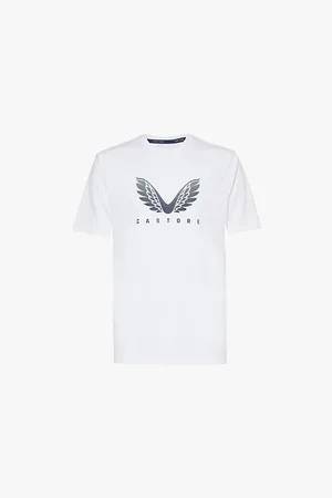 CASTORE Brand-print Short-sleeve Woven T-shirt