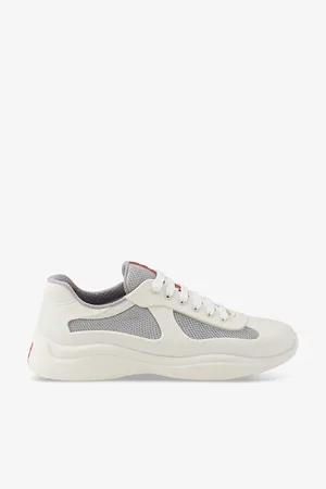 Prada America’s Cup Original Leather and Mesh Trainers