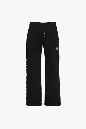 AMIRI Shotgun Distressed Cotton-jersey Jogging Bottoms