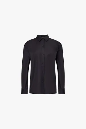THEORY Long-sleeve Box-pleat Wool-flannel Shirt