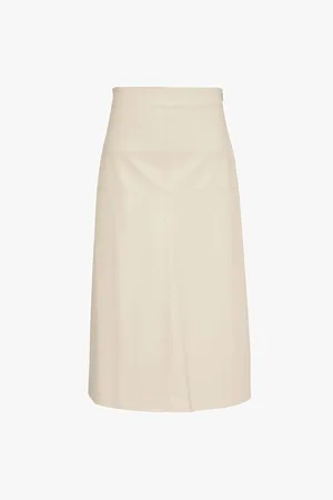 Max Mara Scilli Slim-fit Faux-leather Midi Skirt