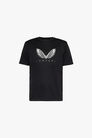 CASTORE Brand-print Short-sleeve Woven T-shirt