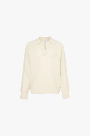 Sunspel Relaxed-fit Polo-collar Wool-knit Jumper