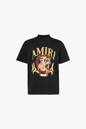 AMIRI Lion-print Relaxed-fit Cotton-jersey T-shirt
