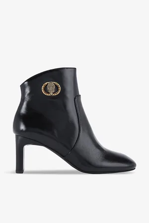 Kurt Geiger Chelsea Eagle-embellished Heeled Leather Boots