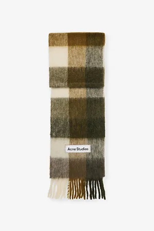 Acne Studios Brand-appliqué Wool-blend Scarf