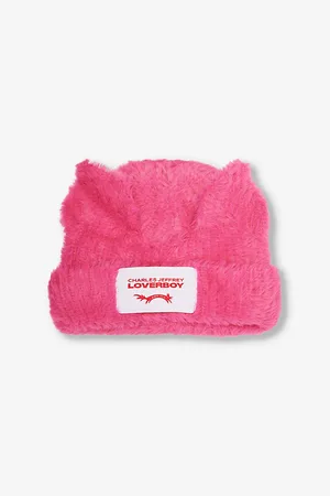 Charles Jeffrey Loverboy Faux-fur Animal-ear-embellishment Woven Beanie