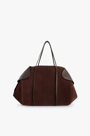 Neous Berenices Suede and Leather Shoulder Bag