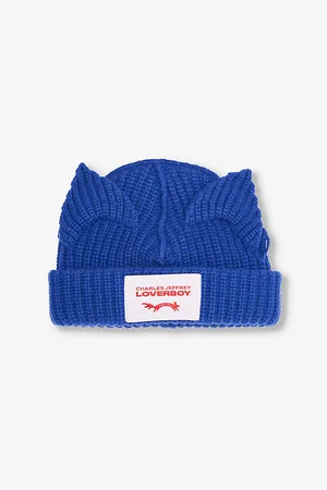 Charles Jeffrey Loverboy Chunky Animal-ear-embellishment Wool-blend Beanie