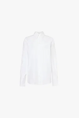 Totême Tuxedo Spread-collar Organic-cotton Shirt