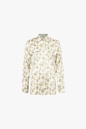 Givenchy Graphic-print Regular-fit Silk Shirt