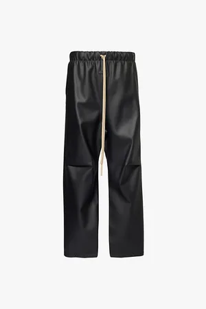 FEAR OF GOD Brand-patch Straight-leg Woven Trousers