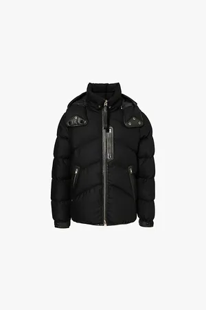 Tom Ford Hooded Leather-trim Padded Virgin Wool and Cashmere-blend Jacket