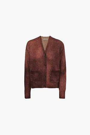 Acne Studios Sprayed-finish Wool and Mohair-blend Cardigan