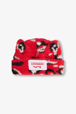 Charles Jeffrey Loverboy Faux-fur Animal-ear-embellishment Woven Beanie
