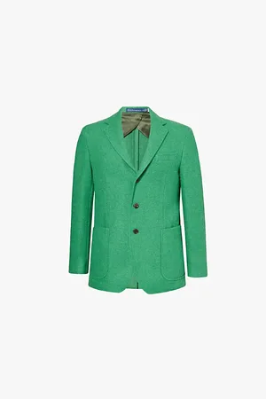 Ralph Lauren Notched-lapels Patch-pockets Regular-fit Wool Blazer
