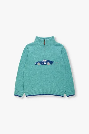 FrenchTrotters Sebastian Car-intarsia Wool-blend Jumper 2-11 Years