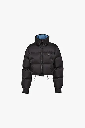Prada Re-nylon Cropped Recycled Shell-down Jacket