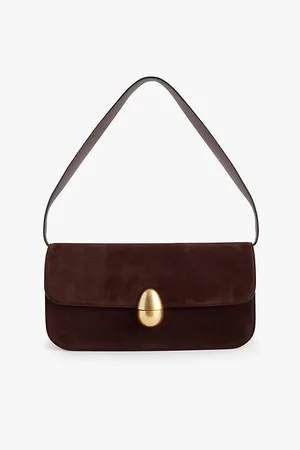 Neous Phoenix Baguette Detachable-strap Suede Shoulder Bag