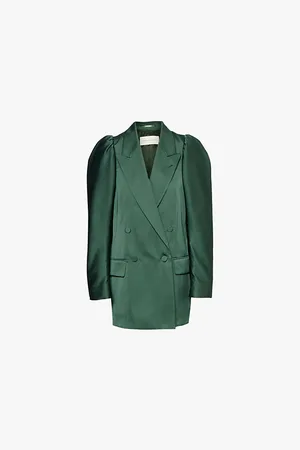 DRIES VAN NOTEN Blinky Peak-lapels Woven Blazer