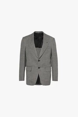 Tom Ford Shelton Peak-lapel Single-breasted Wool-blend Blazer
