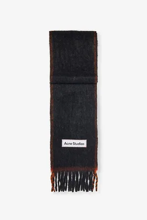 Acne Studios Brand-appliqué Wool-blend Scarf