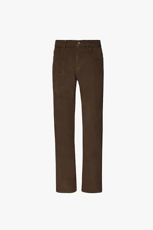 Patagonia Corduroy-texture Brand-patch Straight-leg Regular-fit Organic-cotton Trousers