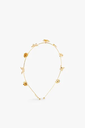 LELET NY Penelope 14ct Yellow -plated Brass Headband