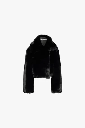 Acne Studios Collared Relaxed-fit Faux-fur Jacket