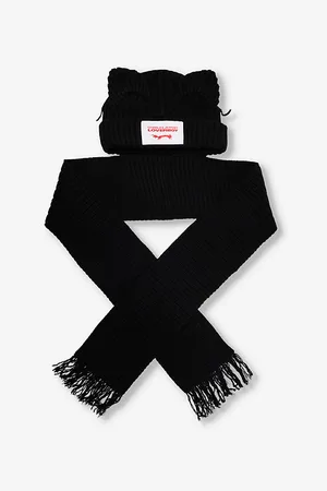 Charles Jeffrey Loverboy Scarf Animal-ear-embellishment Wool-blend Beanie
