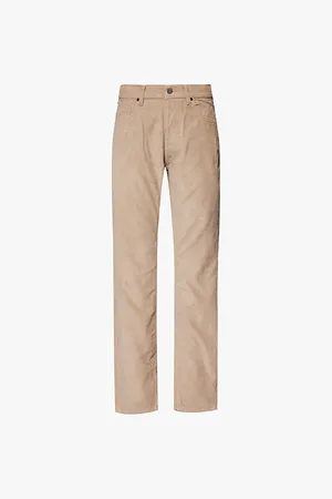 Patagonia Corduroy-texture Brand-patch Straight-leg Regular-fit Organic-cotton Trousers
