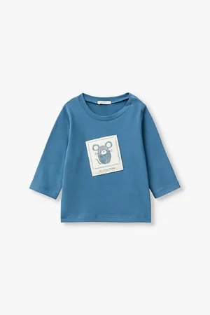 Benetton Patch-print Long-sleeve Cotton T-shirt 1-18 Months