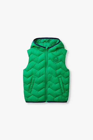 Benetton Logo-patch Quilted Shell Gilet 18 Months-6 Years