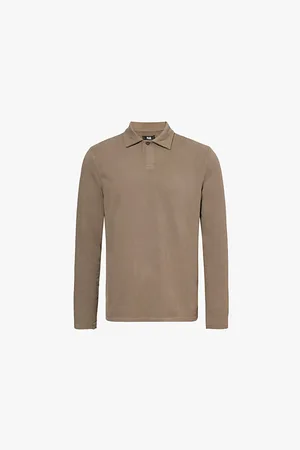 Paige Hammond Long-sleeve Stretch-cotton Polo Shirt
