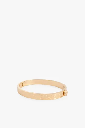 Tory Burch Monogram Hinge Stainless-steel Bracelet
