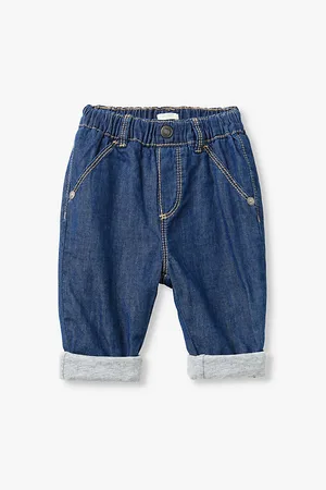 Benetton Elasticated-waist Relaxed-fit Trousers 1-18 Months
