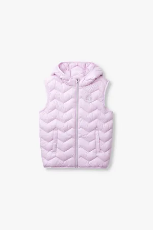 Benetton Padded Logo-embroidered Hooded Shell Gilet 6-14 Years