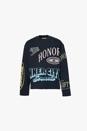 HONOR THE GIFT Studio Crewneck Cotton-jersey Sweatshirt